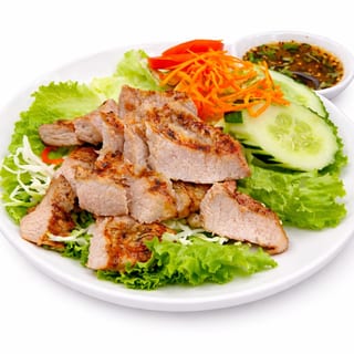 Grilled Pork Neck Salad