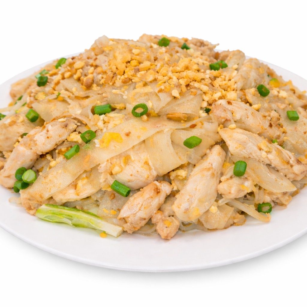 Gai Koor (Chicken and Calamari Noodles).